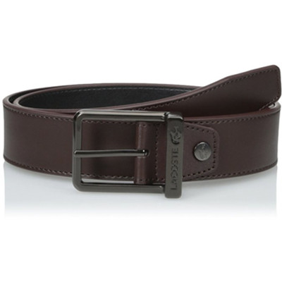 商务气息！法国鳄鱼Lacoste Premium 男真皮腰带