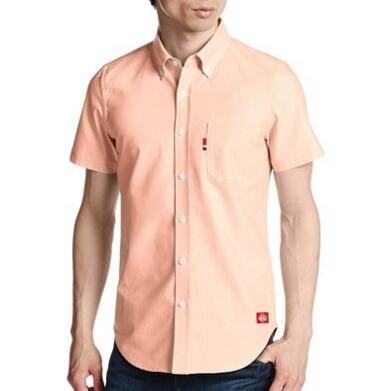 颜色清新！Dickies 男 短袖休闲衬衫 142M20WD07
