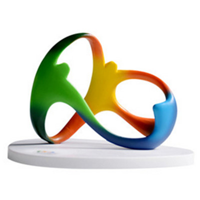 奥运纪念品！里约2016年会徽3Dlogo摆件