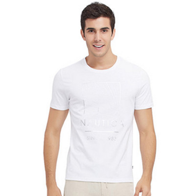 简约百搭！NAUTICA诺帝卡男装EWX短袖T恤V52970S