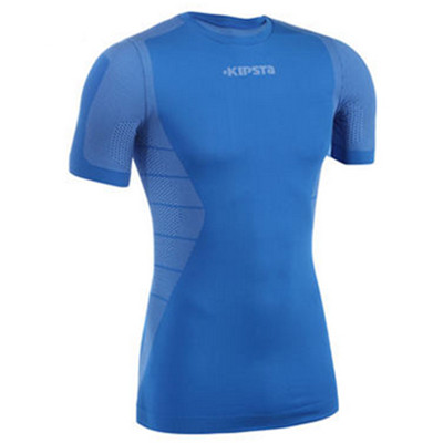 蓝色款好价！迪卡侬篮球健身速干紧身衣KIPSTA