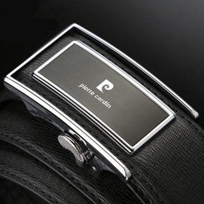 送礼佳品！皮尔卡丹男士真皮自动扣腰带P32810107