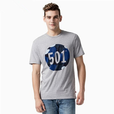 历史新低！李维斯印花纯棉灰色短袖T恤26572-0002