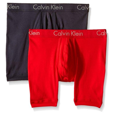 突出设计！Calvin Klein卡文克莱恩 男士平角纯棉内裤(2条装)