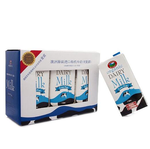 澳大利亚进口！LivingPlanet生机谷有机低脂牛奶 1L*6