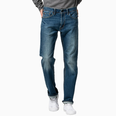 休闲单品！Levi's李维斯505系列男士宽松直筒水洗牛仔裤00505-1226