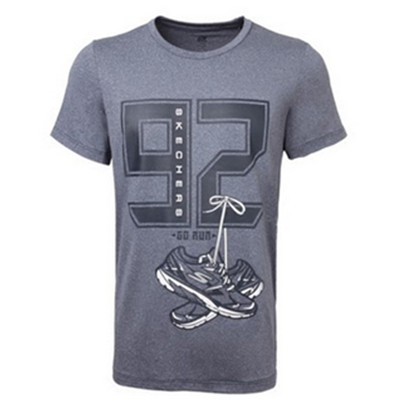 价格不错！Skechers斯凯奇休闲时尚印花T恤SAMS16138