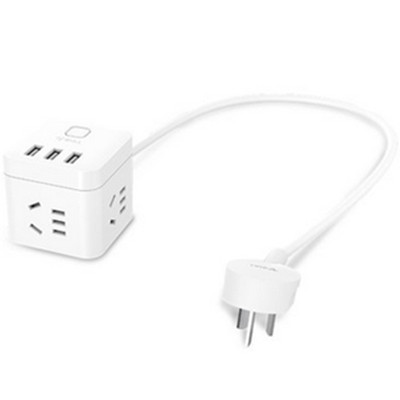 小巧便携！公牛USB立体魔方插座GN-U303U