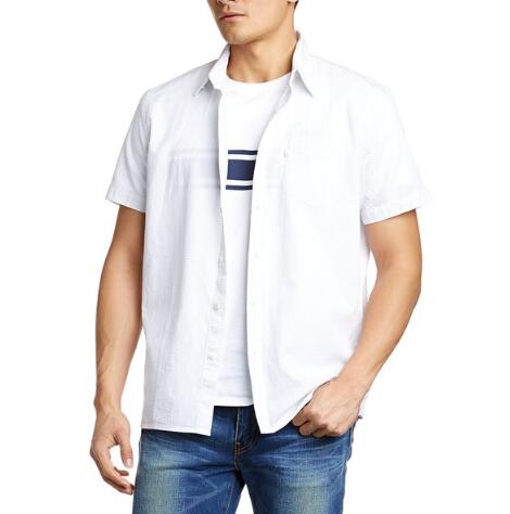 休闲有型！Levi's 李维斯 男式 短袖衬衫 65826-0093