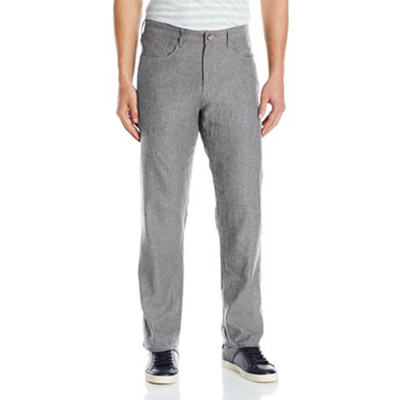 商务百搭！Calvin Klein 男士亚麻休闲长裤