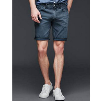 简约设计！Gap微弹五袋款卷边牛仔短裤201605