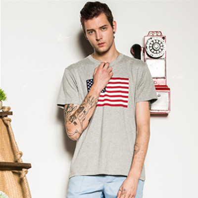 美式风格！Dickies星条旗图案印花男式纯棉短袖T恤161M30WD70