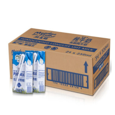 牛奶大促！新西兰纽麦福全脂纯牛奶250ml*24盒/箱