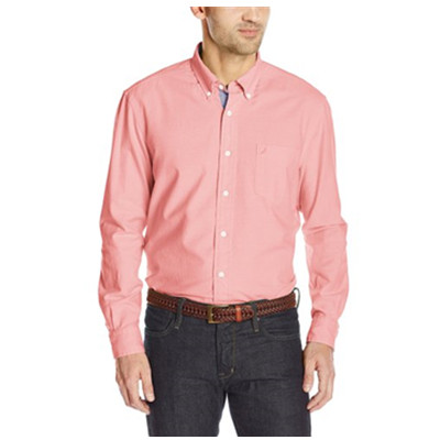 两色好价！诺帝卡Nautica Solid Oxford男士衬衫