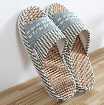 通透凉爽！BEYOND 博洋家纺 提花麻底凉拖