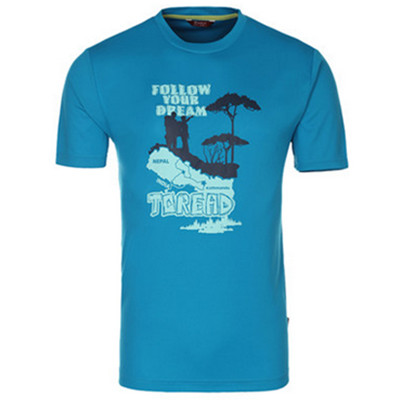 速干透气！探路者舒适运动排汗短袖T恤TAJD81248