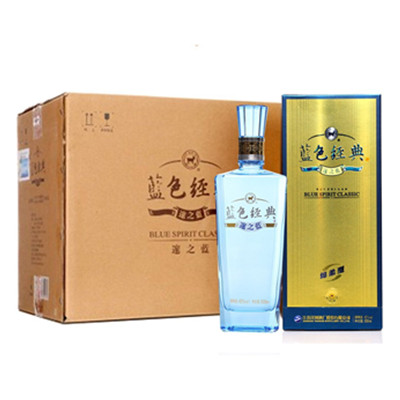 浓香经典！洋河蓝色经典 邃之蓝42度500ml*6