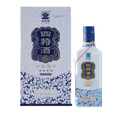 古法酿造！四特 锦瓷四星52度460ml