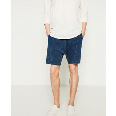 夏季单品！ZARA男装刷纹效果短裤08369416400