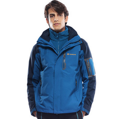 全网好价！探路者秋冬户外男士三合一冲锋衣TAWB91206