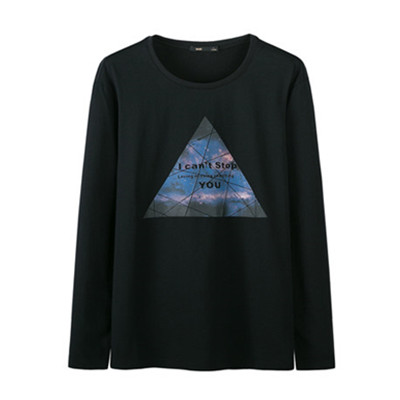 四色可选！森马男款修身圆领长袖T恤