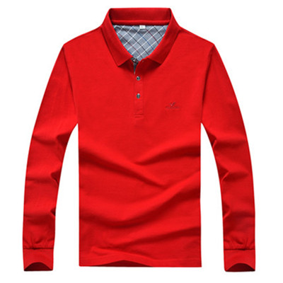 秋季配色！FGN富贵鸟新款纯色长袖polo衫16001FG6008