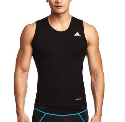 舒适有弹性！adidas 阿迪达斯 紧身运动背心