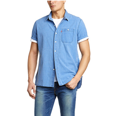 潮衫一夏！Levi's 李维斯 男式 短袖青年布衬衫 17257-0016