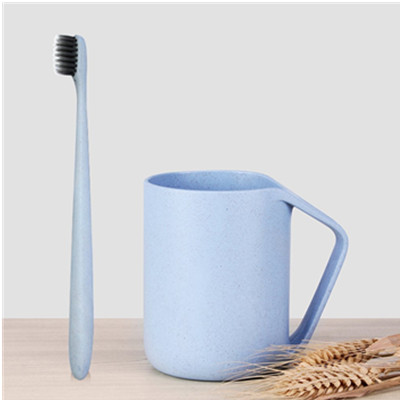 天然芳香！ZHILU BEIHE贝合系列 400ml小麦漱口杯牙刷