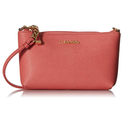 硬挺有型！Calvin Klein 2 CR Saffiano 女士斜挎包