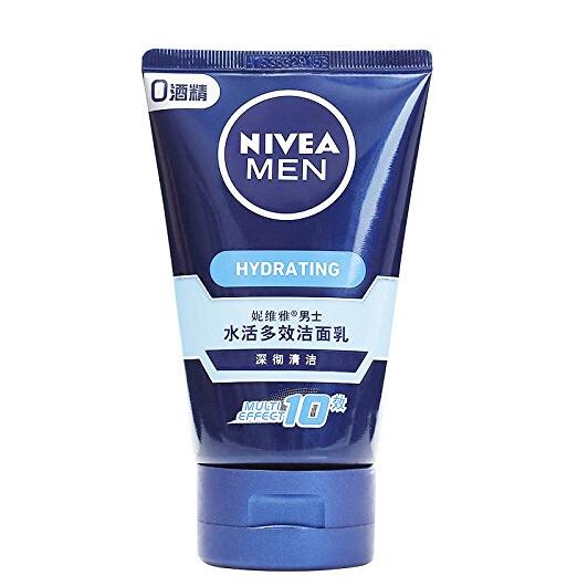 限量秒杀！NIVEA 妮维雅男士水活多效洁面乳100g