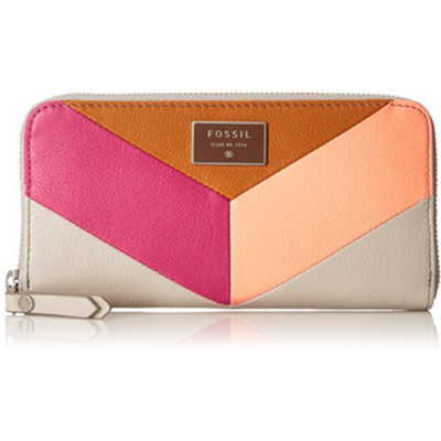 历史新低！FOSSIL Dawson Zip Clutch 女士长款钱包