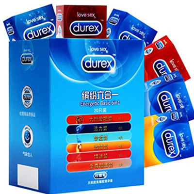 加强敏感！Durex杜蕾斯避孕套缤纷六合一20只装
