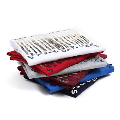 潮流时尚！森马纯棉圆领印花长袖T恤19-316011801