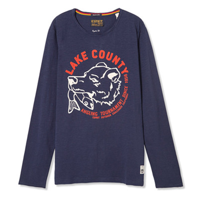 新风尚！ESPRIT男士长袖T恤-016EE2K013