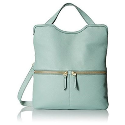 折叠设计！FOSSIL Erin Foldover 女士真皮单肩包