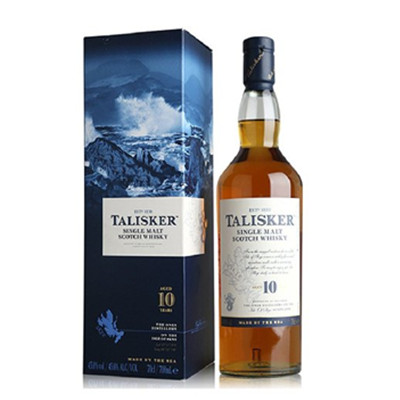 传奇佳酿！Talisker泰斯卡10年陈酿单一麦芽苏格兰威士忌700ml