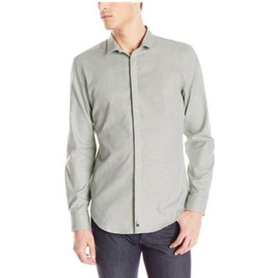 好价！Calvin Klein CK Yarn-Dye 男式长袖衬衫