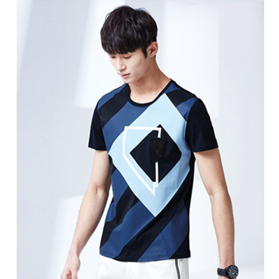 新风尚！GXG男士时尚藏青色时尚短袖T恤#52144207