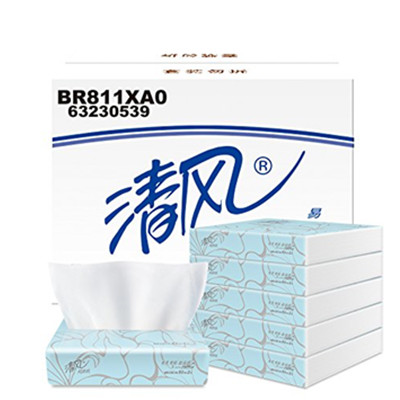 柔韧细腻！清风 超质感抽取式面巾纸抽纸