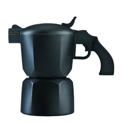 趣味生活！Vice Versa 手枪铸铁咖啡壶