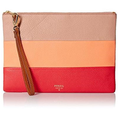 拼色设计！Fossil 化石 女士大号手拿包