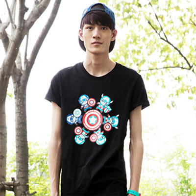 美队印花！美特斯邦威marvel美国队长短袖T恤726038