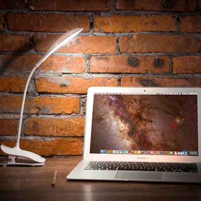 近期好价！红心LED护眼学习夹子USB充电小台灯RH1971