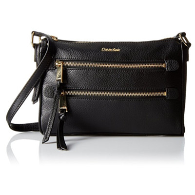 小巧精致！Calvin Klein Classic Pebble 女士斜挎包