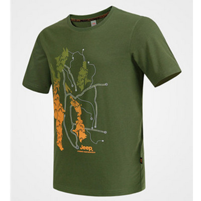 新低！Jeep吉普户外男装速干圆领短袖T恤