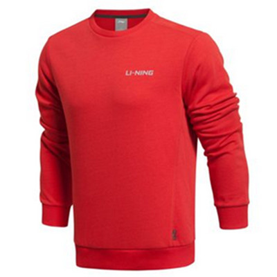 开学爆到！李宁训练系列男罗纹收口运动卫衣套头衫AWDK397