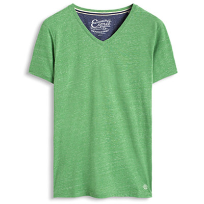 基本款！ESPRIT男士时尚柔软纯色舒适短袖T恤-036EE2K004