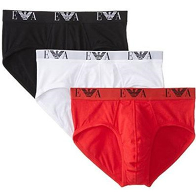 亲肤舒适！Emporio Armani 男士全棉三角内裤3条装