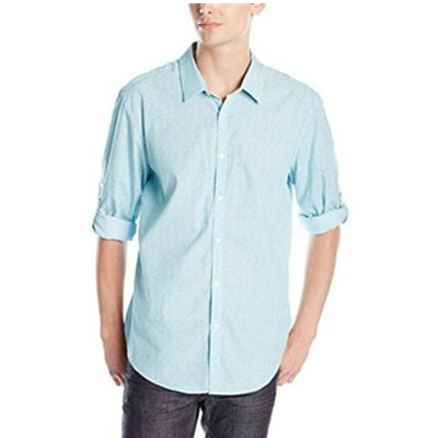 清新自然！Calvin Klein Square Speck 男士衬衫